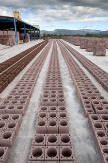 Pumice Block Production